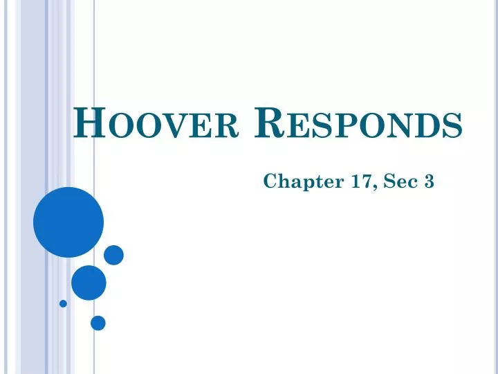 hoover responds