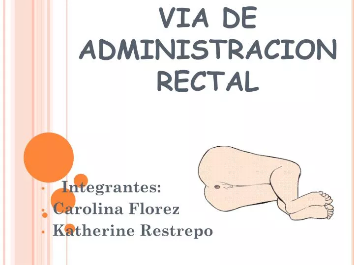 via de administracion rectal