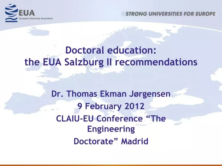 doctoral education the eua salzburg ii recommendations