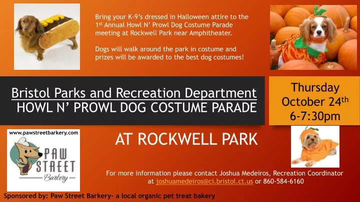 bristol parks and recreation department howl n prowl dog costume parade