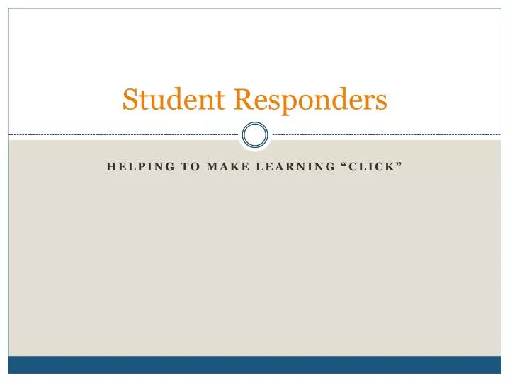student responders