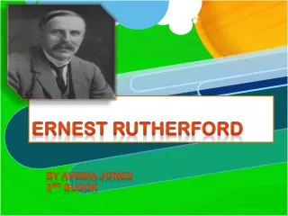 Ernest Rutherford