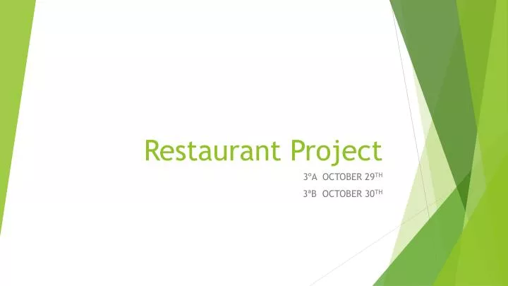 restaurant project