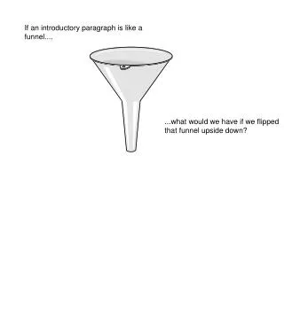 If an introductory paragraph is like a funnel....