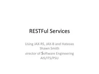 RESTFul Services