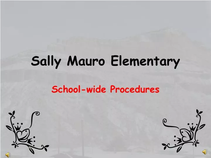sally mauro elementary