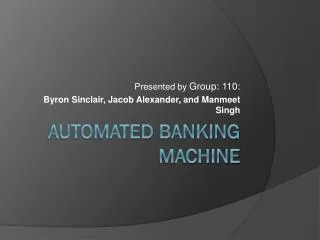 Automated banking machine