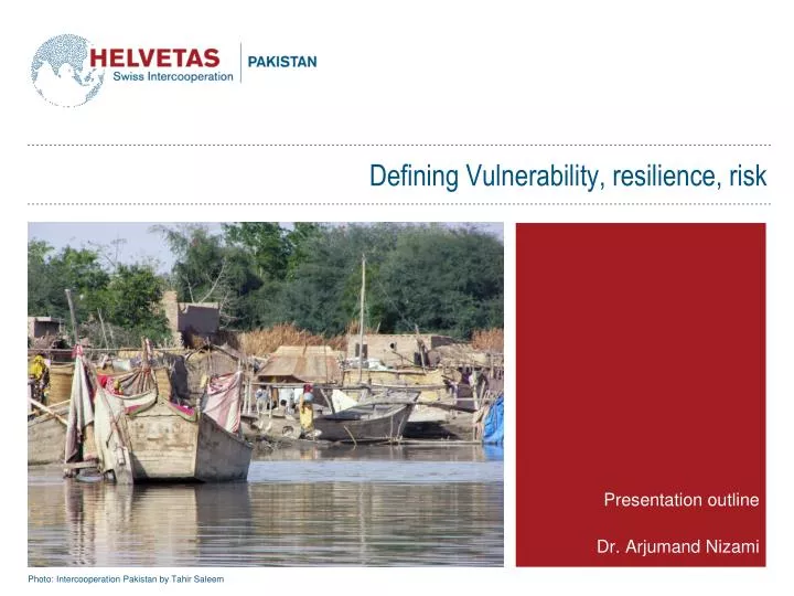 defining vulnerability resilience risk
