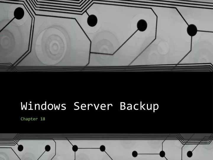 windows server backup