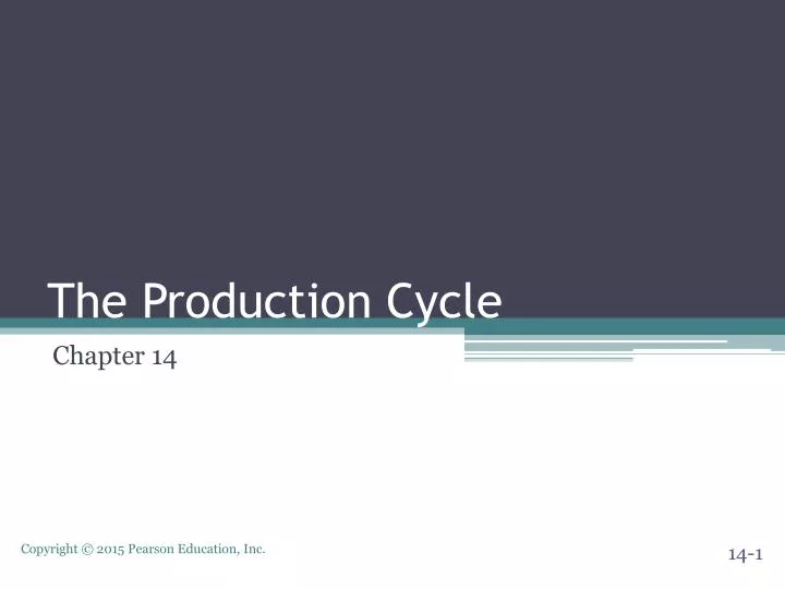 the production cycle