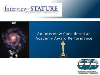 An Interview Considered an Academy Award Performance