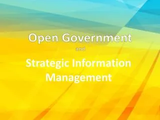 Open Government and