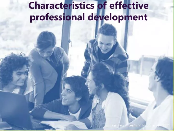 characteristics of effective professional development