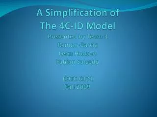 4C-ID Model Introduction