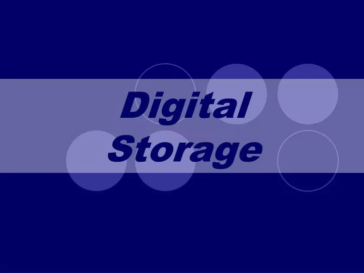 digital storage