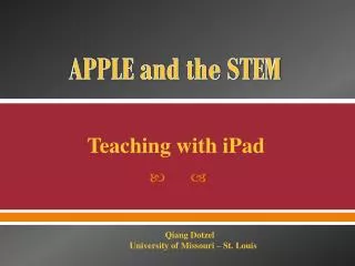 APPLE and the STEM