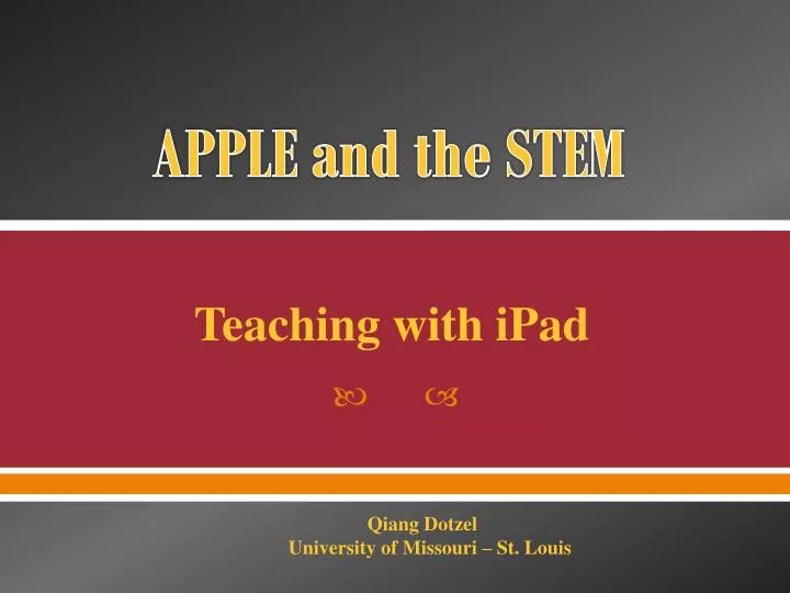 apple and the stem