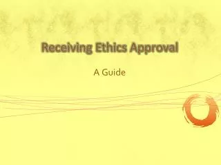 Receiving Ethics Approval
