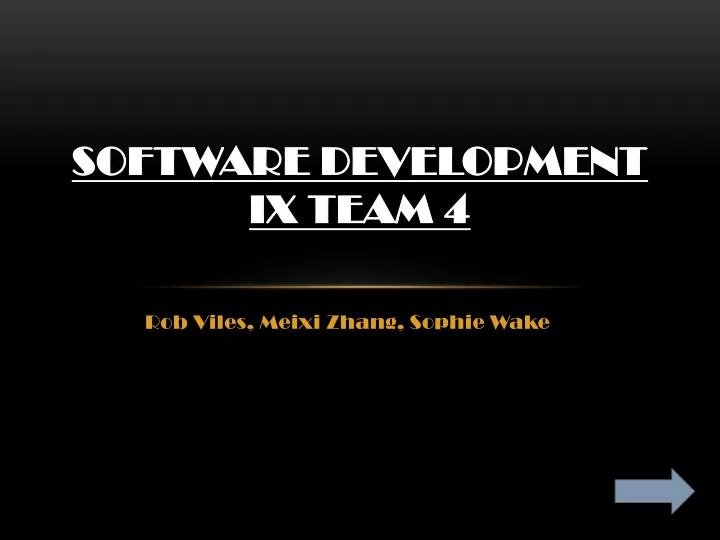 software development ix team 4