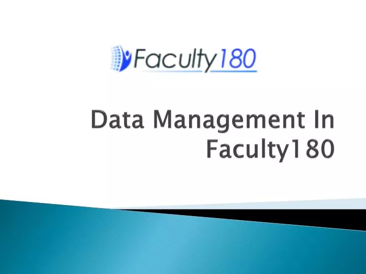 data management in faculty180