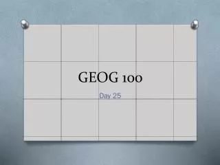 GEOG 100