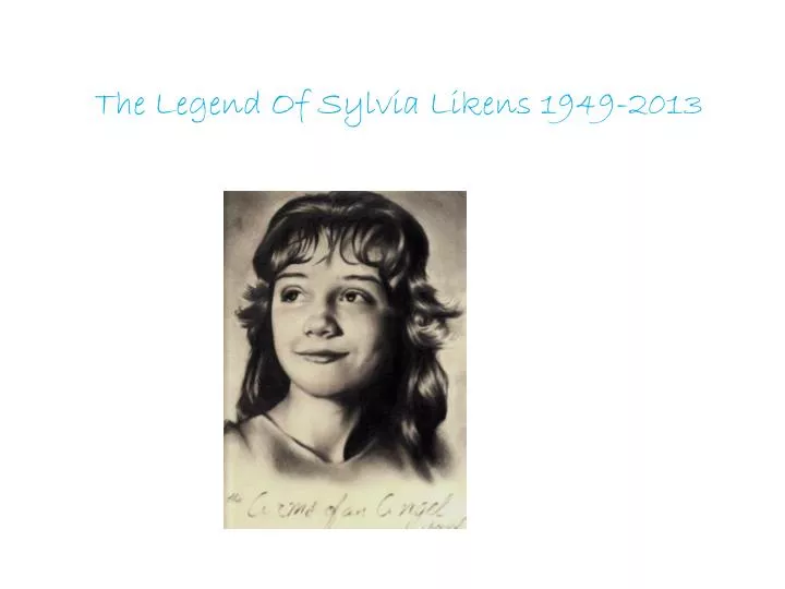 the legend of sylvia likens 1949 2013