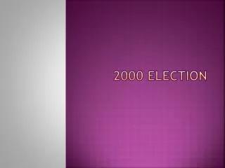 2000 Election