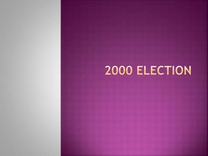 2000 election