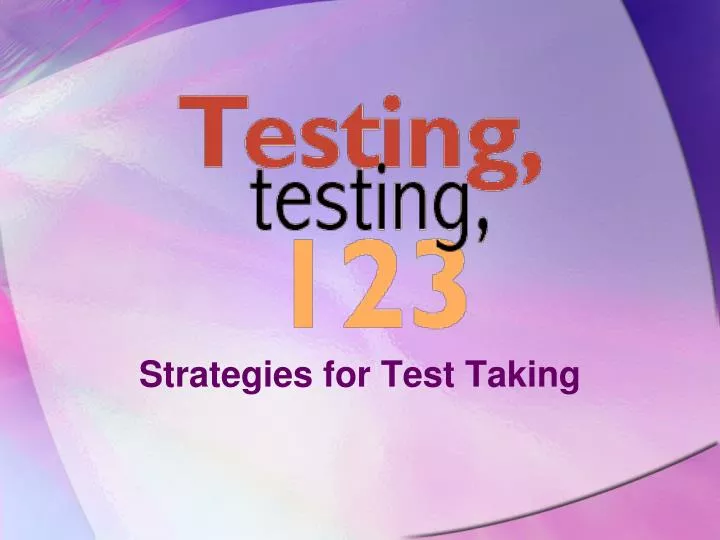 strategies for test taking