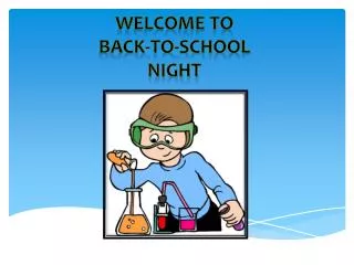 Welcome to back-to-school night