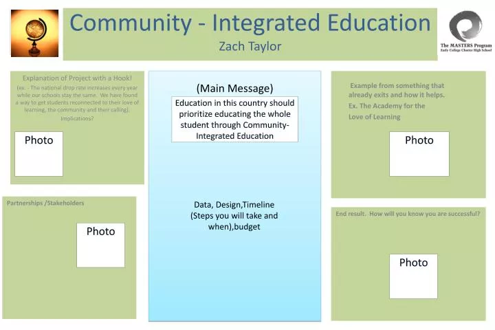 community integrated education zach taylor