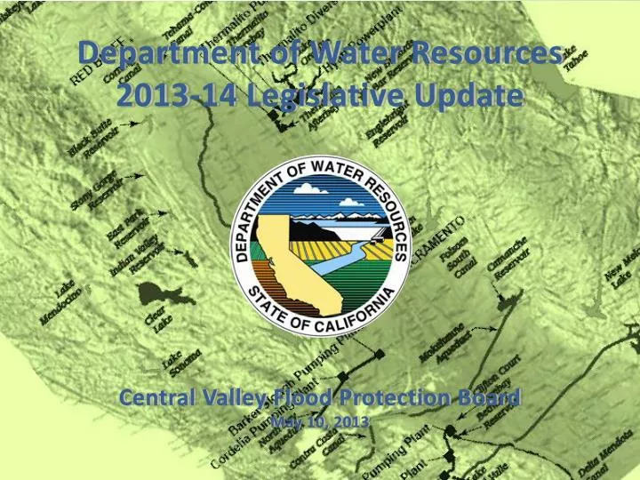 department of water resources 2013 14 legislative update