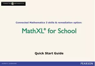 Connected Mathematics 3 skills &amp; remediation option: