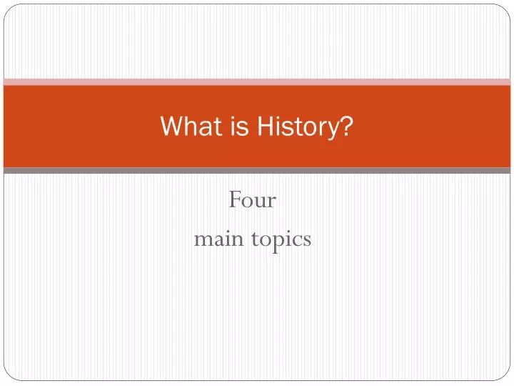 what is history