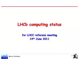 LHCb computing status