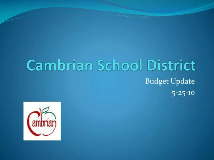 cambrian school district