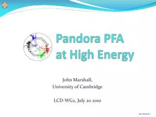 Pandora PFA at High Energy