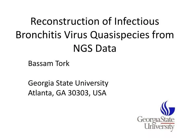 reconstruction of infectious bronchitis virus quasispecies from ngs data