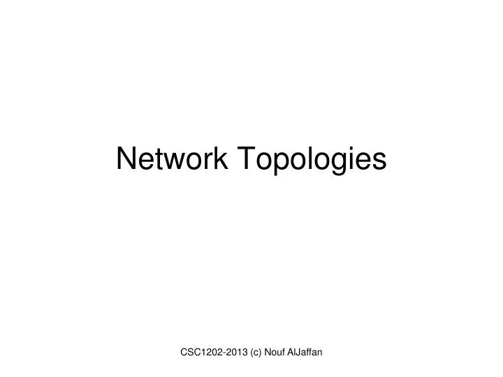 network topologies