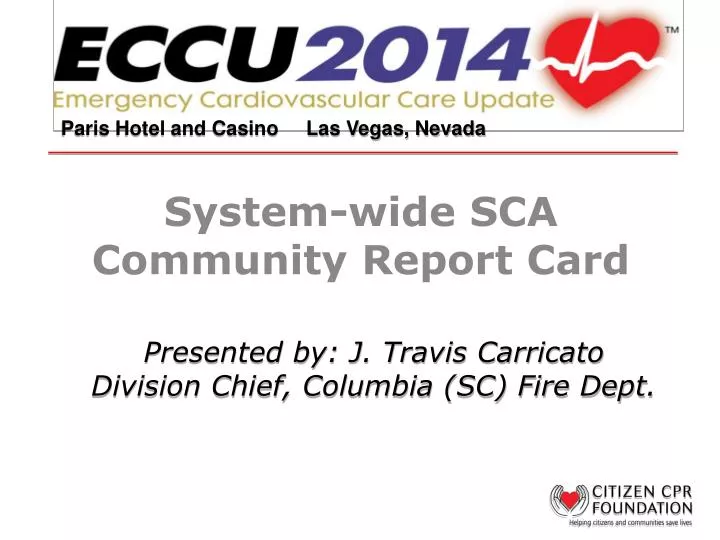 system wide sca community report card