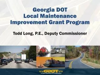 Georgia DOT Local Maintenance Improvement Grant Program