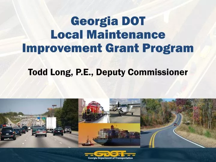 georgia dot local maintenance improvement grant program