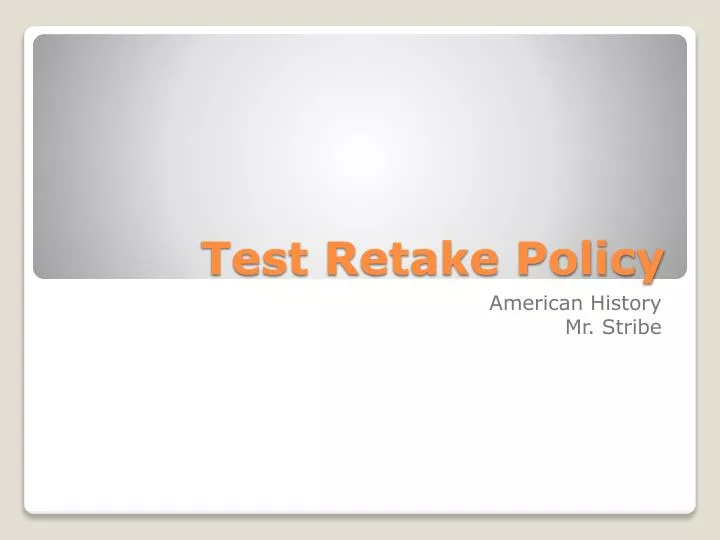 test retake policy