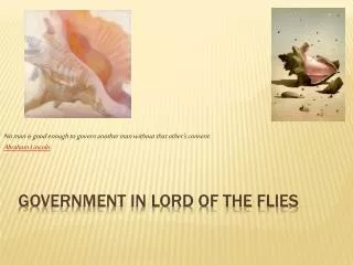 Government In lord of the flies