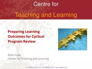 Preparing Learning Outcomes for Cyclical Program Review