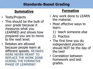 standards based grading