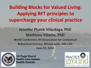 Building Blocks for Valued Living: Applying RFT principles to supercharge your clinical practice