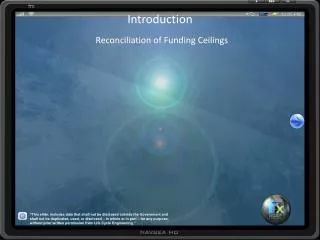 Introduction Reconciliation of Funding Ceilings