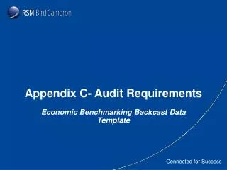 Appendix C- Audit Requirements