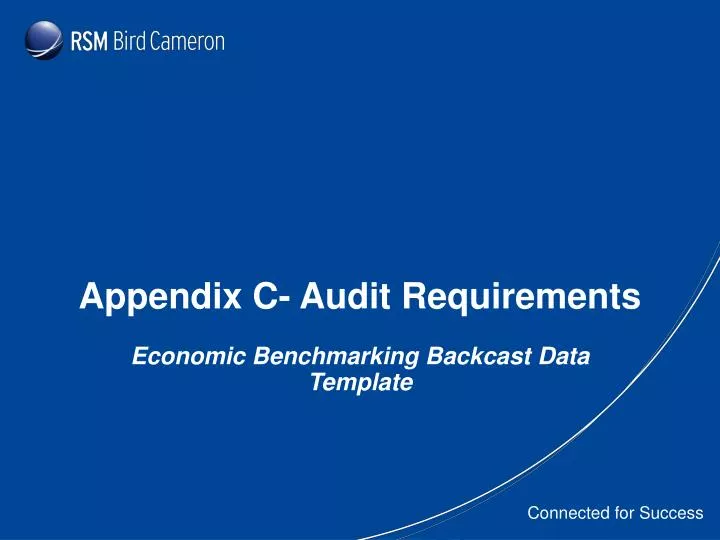 appendix c audit requirements
